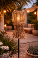 ibiza solar lamp, solar hanglamp tuin, boho buitenlamp, jute solar lamp, solar verlichting tuin, ibiza tuinlamp, buitenlamp zonne energie